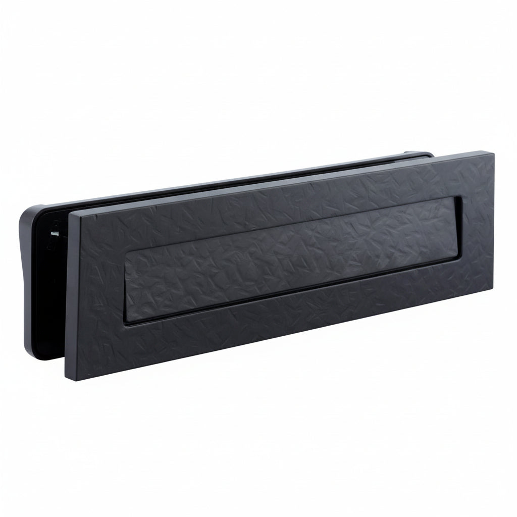 Fab and Fix Architectural Telescopic uPVC Letter plate Forged Black