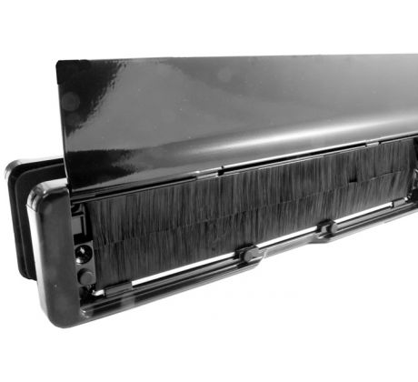 Fab and Fix Nu Mail Edge Black Telescopic Letterplate 310x68mm