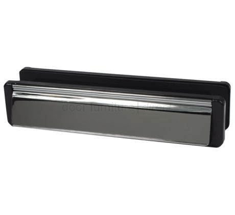 Fab and Fix Nu Mail Edge Hardex Chrome Telescopic Letterplate 310x68mm