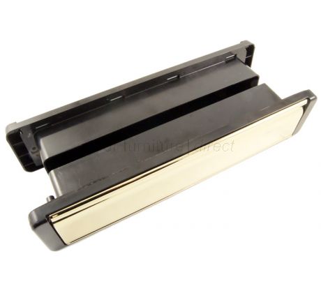 Fab and Fix Nu Mail Edge Hardex Gold Brass Telescopic uPVC Letter plate 310x68mm