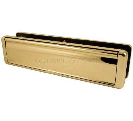 Fab and Fix Nu Mail Telescopic Letterplate 310x76mm Hardex Gold