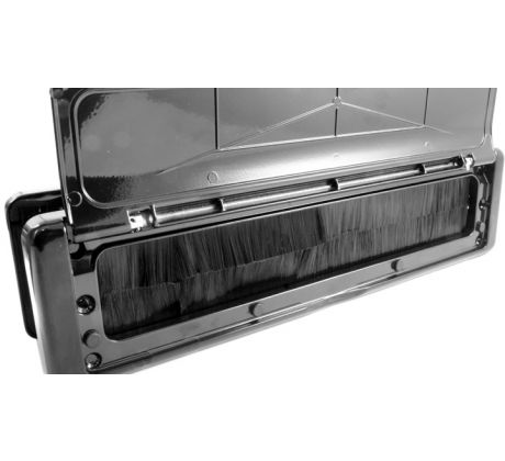 Fab and Fix Nu Mail Telescopic Letterplate 310x76mm Smooth Black