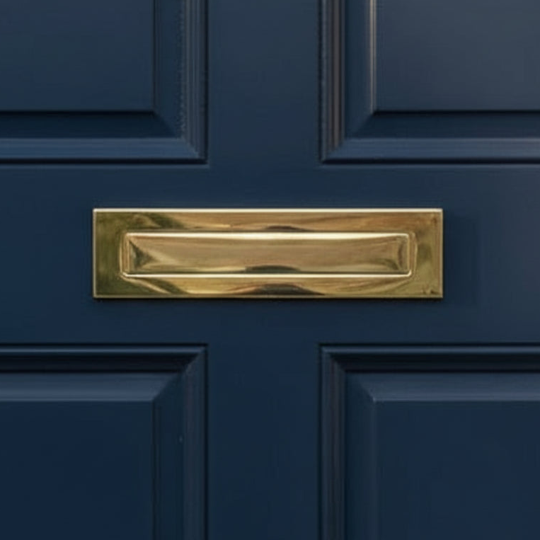 Fab and Fix Architectural Telescopic uPVC Letter plate Hardex Gold