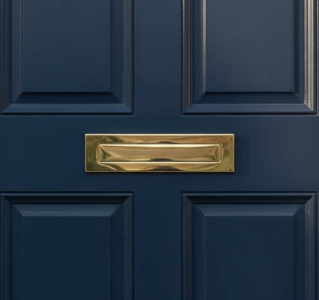 Fab and Fix Architectural Telescopic Letterplate Hardex Gold