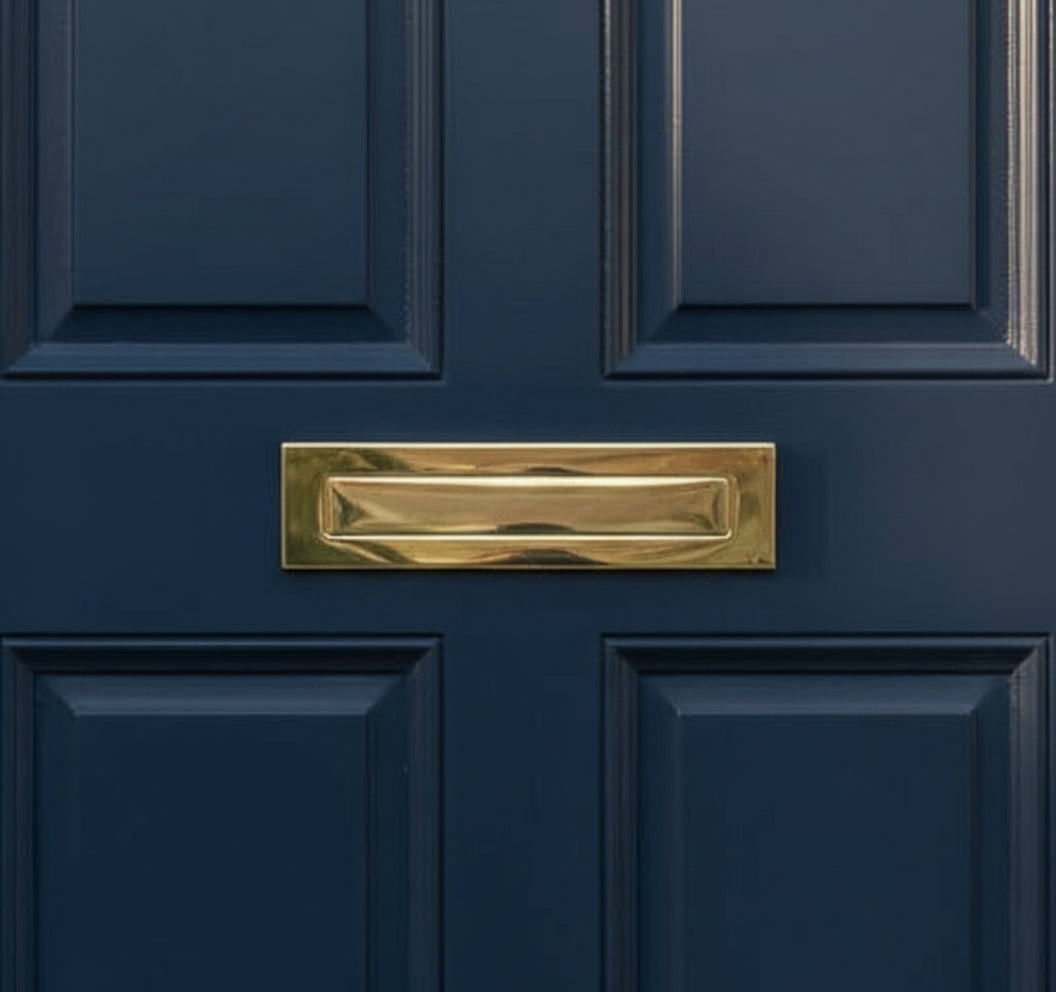 Fab and Fix Architectural Telescopic Letterplate Hardex Gold