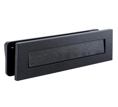 Fab and Fix Architectural Telescopic Letterplate Forged Black