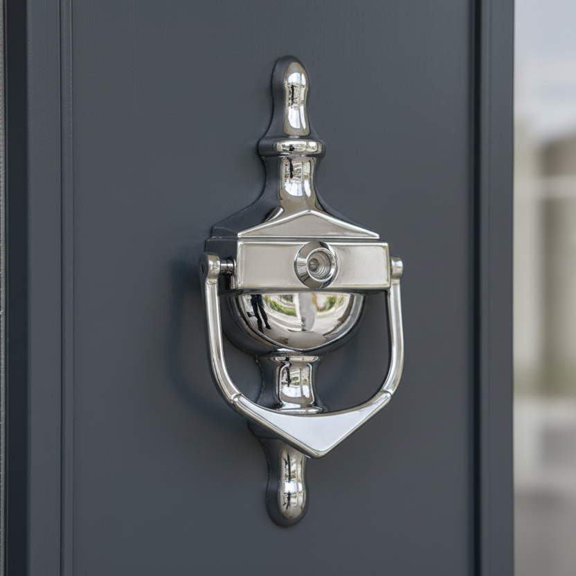 Fab&Fix Victorian Hardex Chrome Urn uPVC Door Knocker 162x76mm