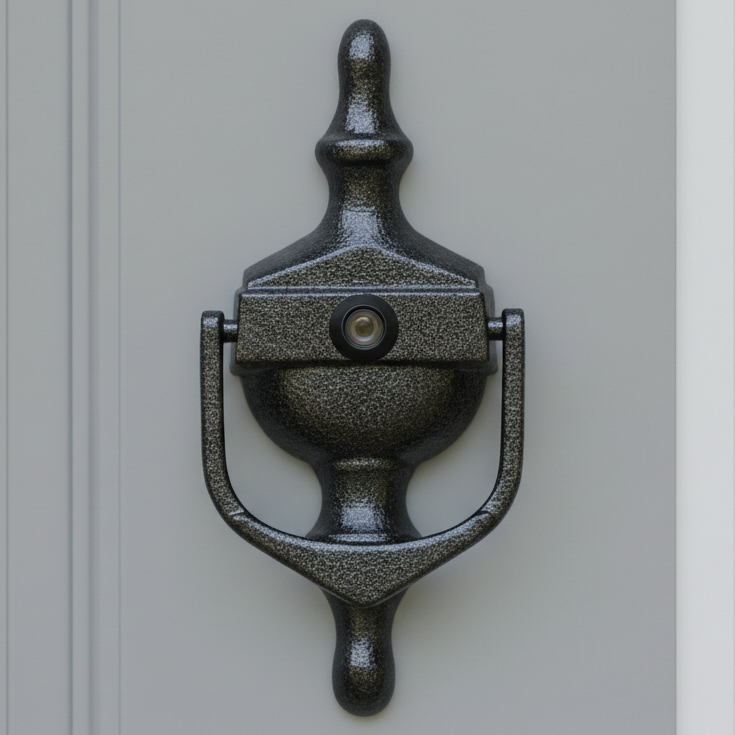 Fab&Fix Victorian Antique Black Urn uPVC Door Knocker 162x76mm