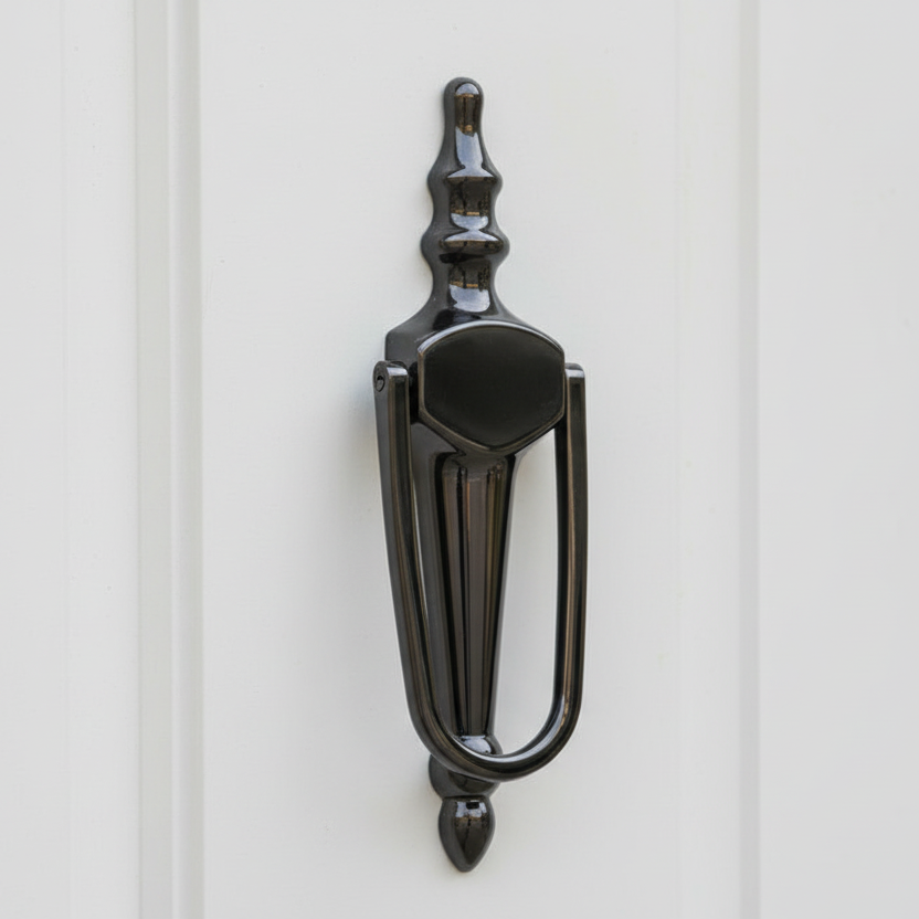Fab&Fix Victorian Hardex Bronze Slim Face Fix Urn uPVC Door Knocker 200x55mm