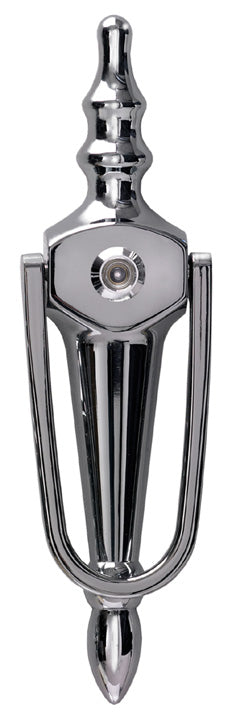 Fab&Fix Victorian Hardex Chrome Slim Face Fix Urn uPVC Door Knocker 200x55mm