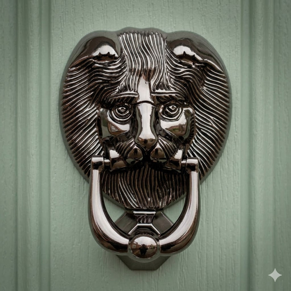 Fab and Fix Hardex Bronze Lion Head uPVC Door Knocker