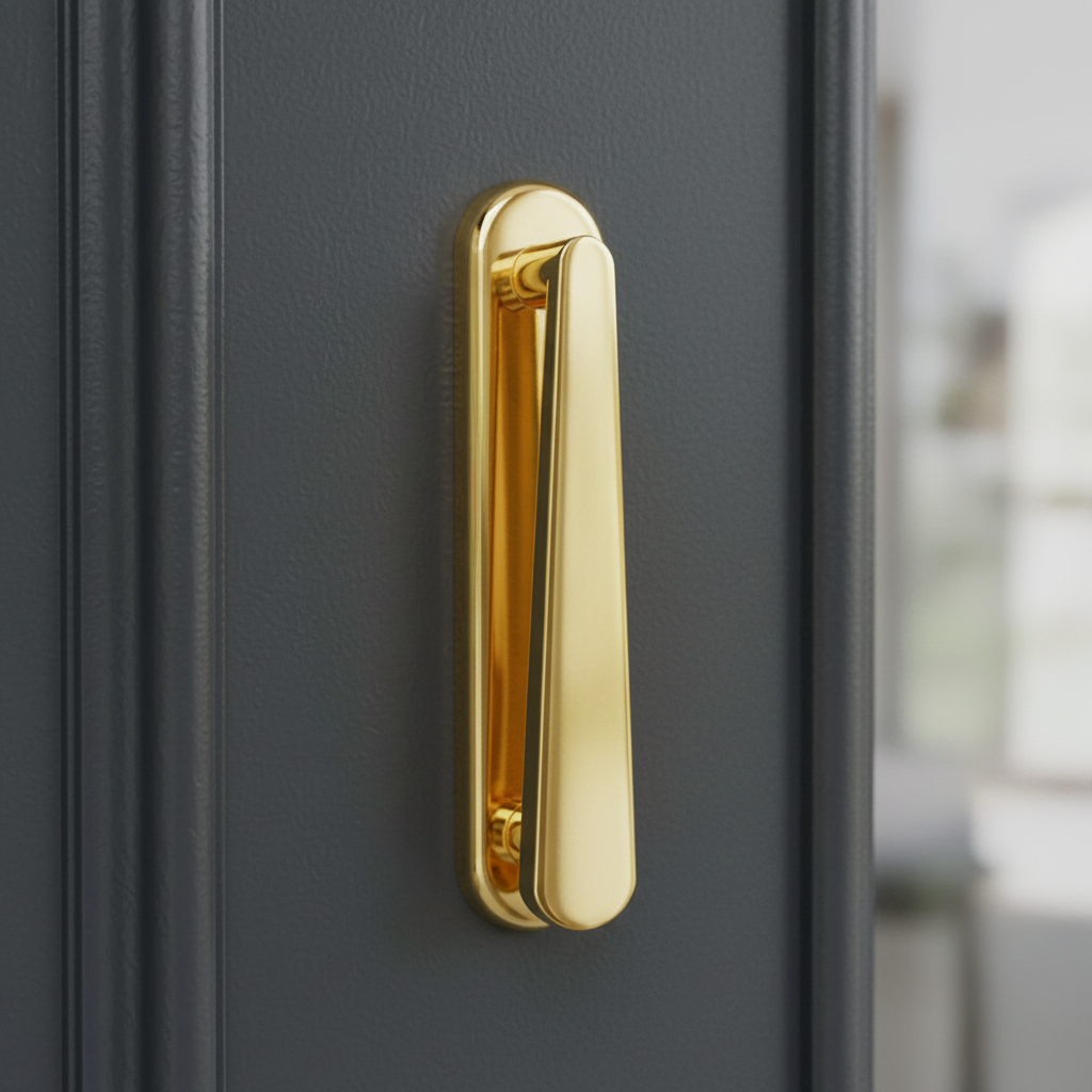 Fab and Fix Hardex Gold Contemporary uPVC Door Knocker