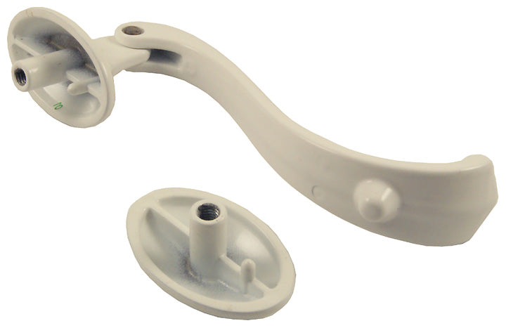 Fab and Fix White Horsetail uPVC Door Knocker