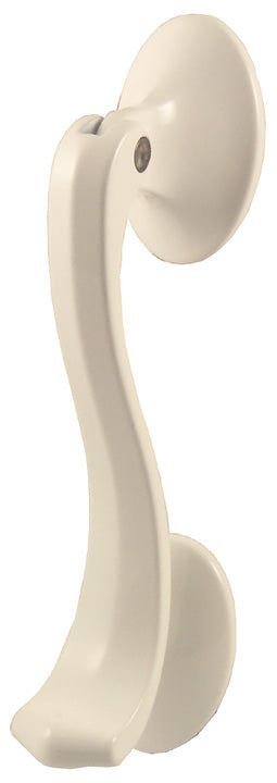 Fab and Fix White Horsetail uPVC Door Knocker