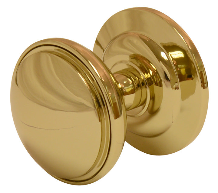 Fab and Fix Decorative Brass uPVC Centre Door Knob 75mm Hardex Gold