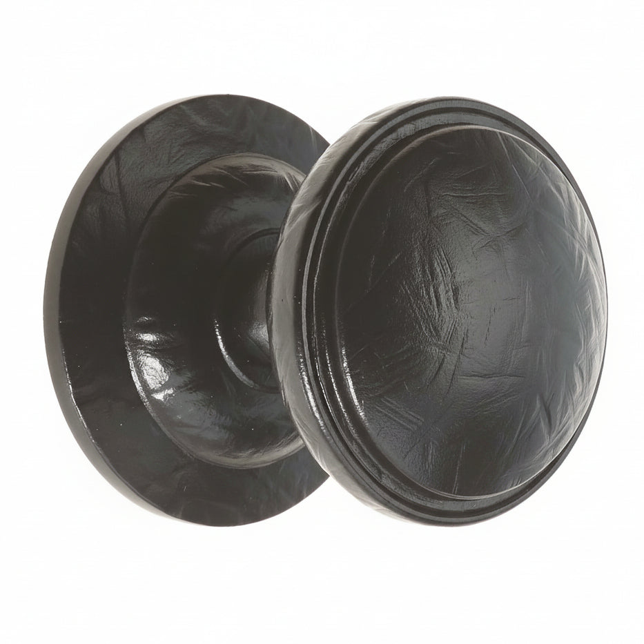 Fab and Fix Decorative uPVC Centre Door Knob 75mm Forged Black