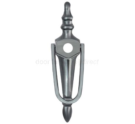 Fab&Fix Victorian Hardex Graphite Slim Face Fix Urn Knocker 200x55mm