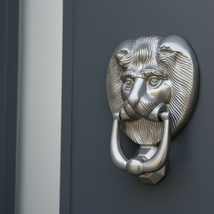 Fab and Fix Hardex Graphite Lion Head Door Knocker