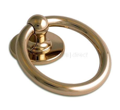 Fab and Fix Heritage Bull Ring Brass uPVC Door Knocker Hardex Gold