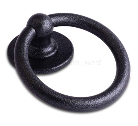 Fab and Fix Heritage Bull Ring Knocker Antique Black