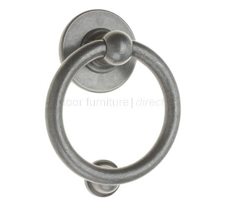 Fab and Fix Heritage Bull Ring Knocker Hardex Pewter