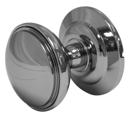Fab and Fix Decorative Centre Door Knob 75mm Hardex Chrome