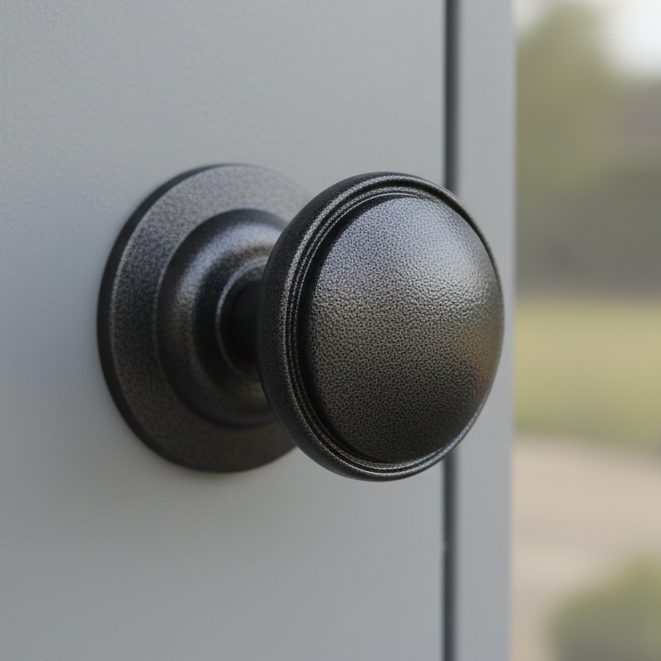 Fab and Fix Decorative Centre Door Knob 75mm Antique Black