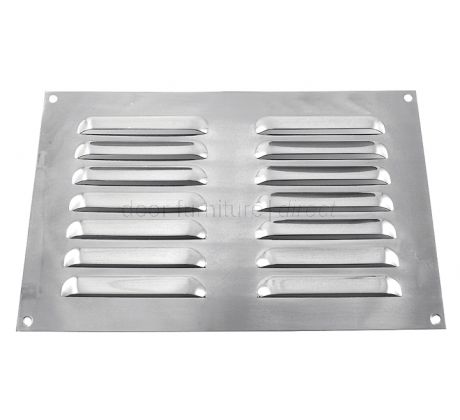 Brushed Stainless Steel Louvre Vent upto 229x152mm Openings