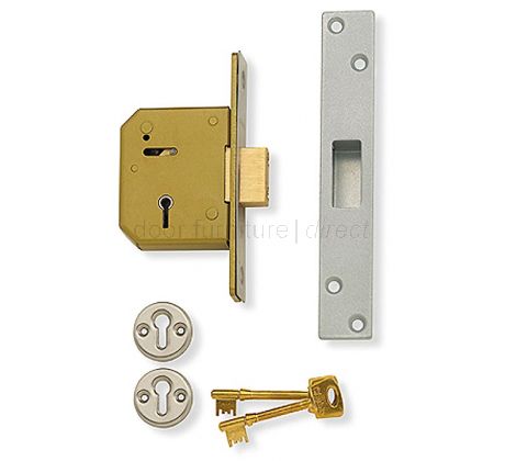 Union Deadlock 5 Lever Satin 3G115