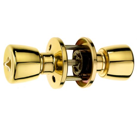 Era Brass Privacy Door Knobset