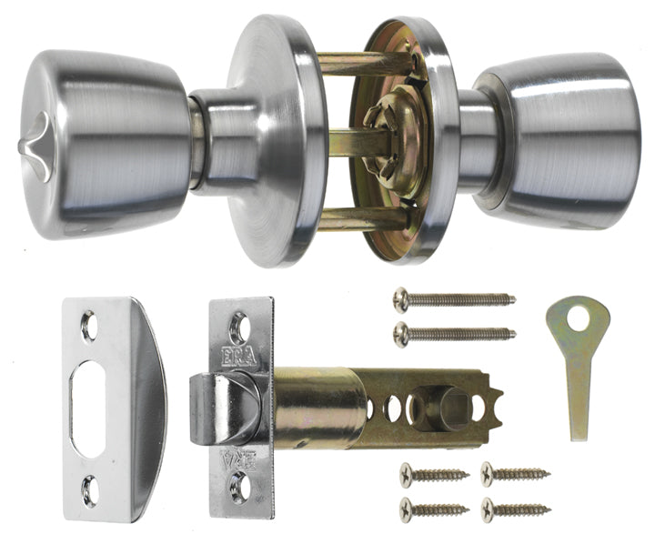 Era Satin Chrome Privacy Door Knobset