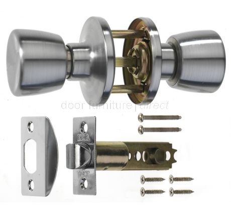 Era Satin Chrome Passage Door Knobset