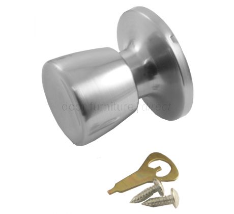 Era Satin Chrome Knobset Style Dummy Door Knob