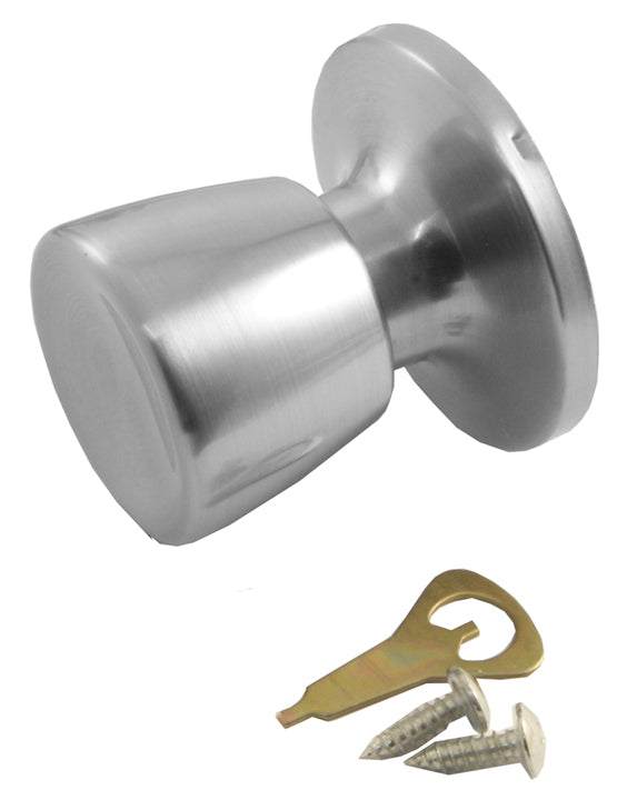 Era Satin Chrome Knobset Style Dummy Door Knob