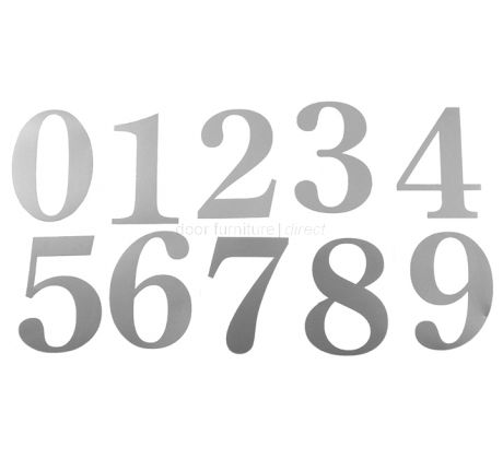 51mm Adhesive Silver Numerals and Letters