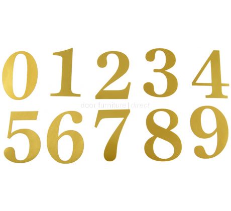 51mm Adhesive Gold Numerals and Letters