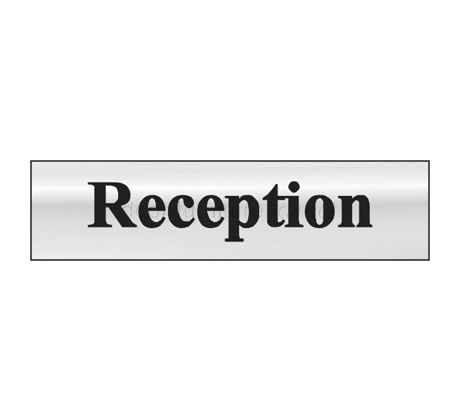 Chrome Effect Reception Sign
