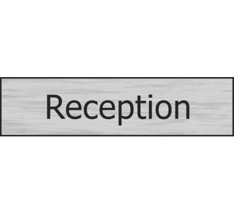 Stainless Steel Effect Reception Sign