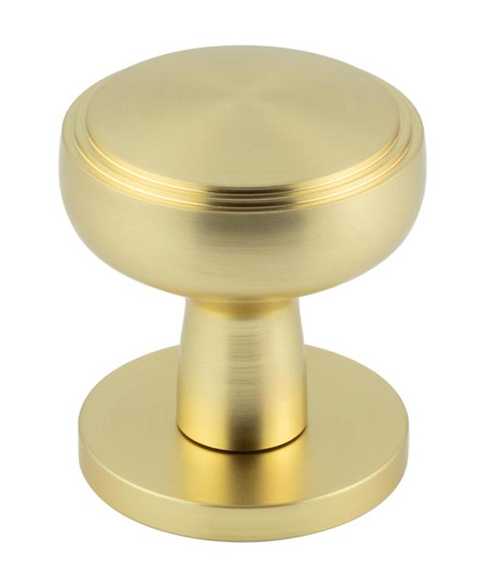 Satin Brass Classic Mortice Door Knobs 60mm