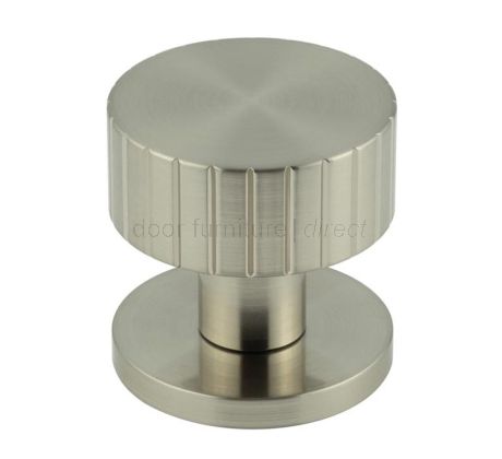 Satin Nickel Cog Mortice Door Knobs 60mm