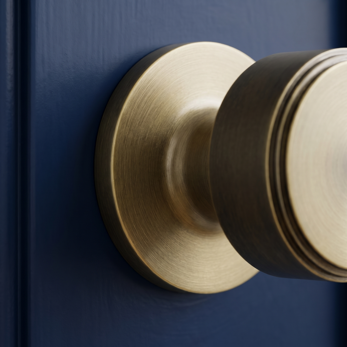 Antique Brass Step Mortice Door Knobs 60mm