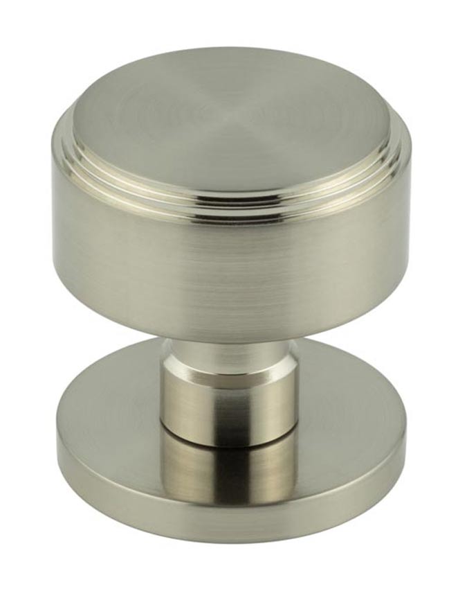 Satin Nickel Step Mortice Door Knobs 60mm