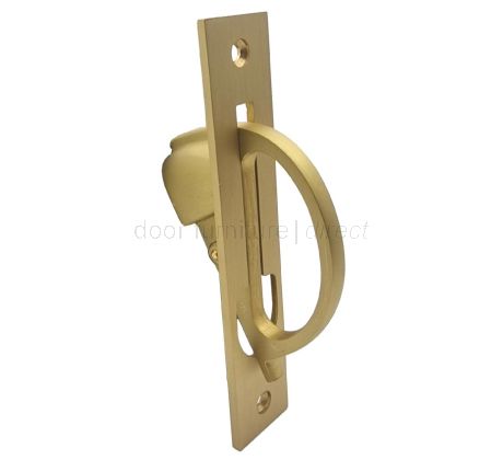 Satin Brass Sliding Door Edge Pull BUR280SB
