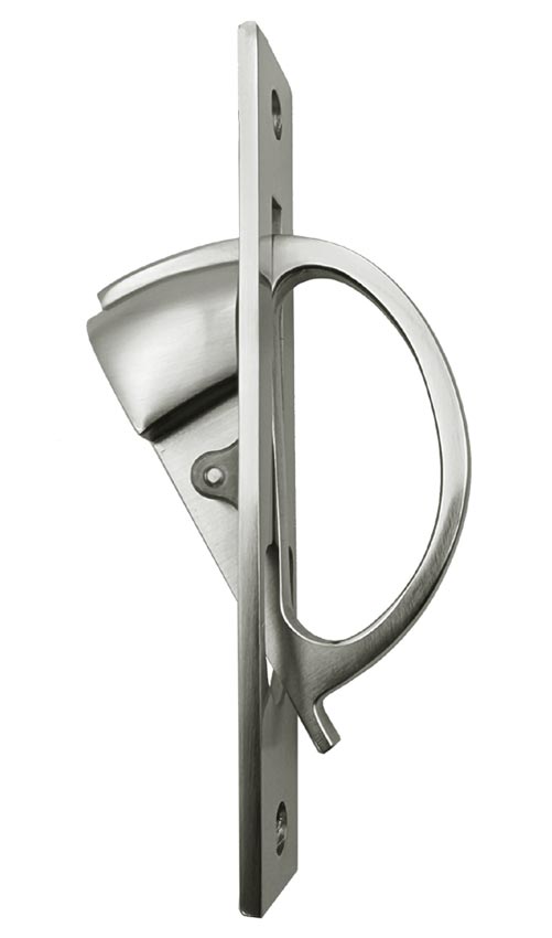 Satin Nickel Sliding Door Edge Pull BUR280SN