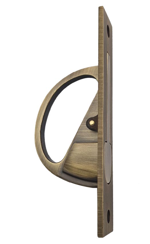 Antique Brass Sliding Door Edge Pull BUR280AB