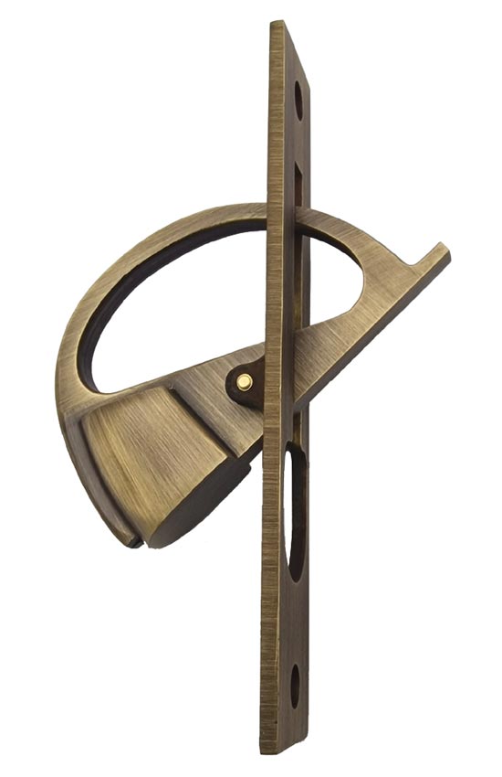 Antique Brass Sliding Door Edge Pull BUR280AB