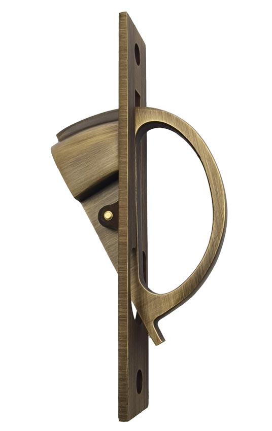 Antique Brass Sliding Door Edge Pull BUR280AB