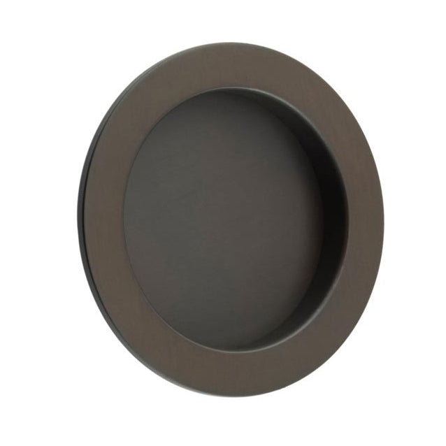 Circular Flush Pull 75mm Dark Bronze BUR215DB
