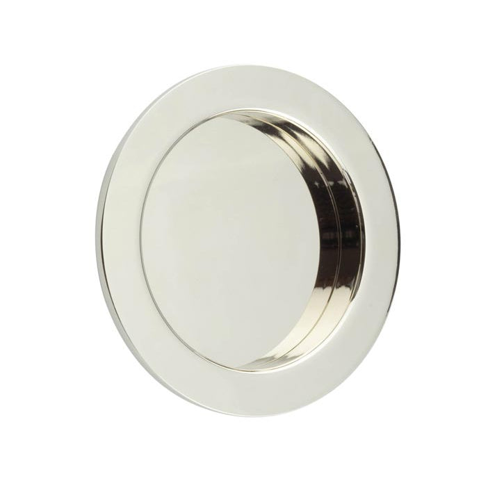Circular Flush Pull 75mm Polished Nickel BUR215PN