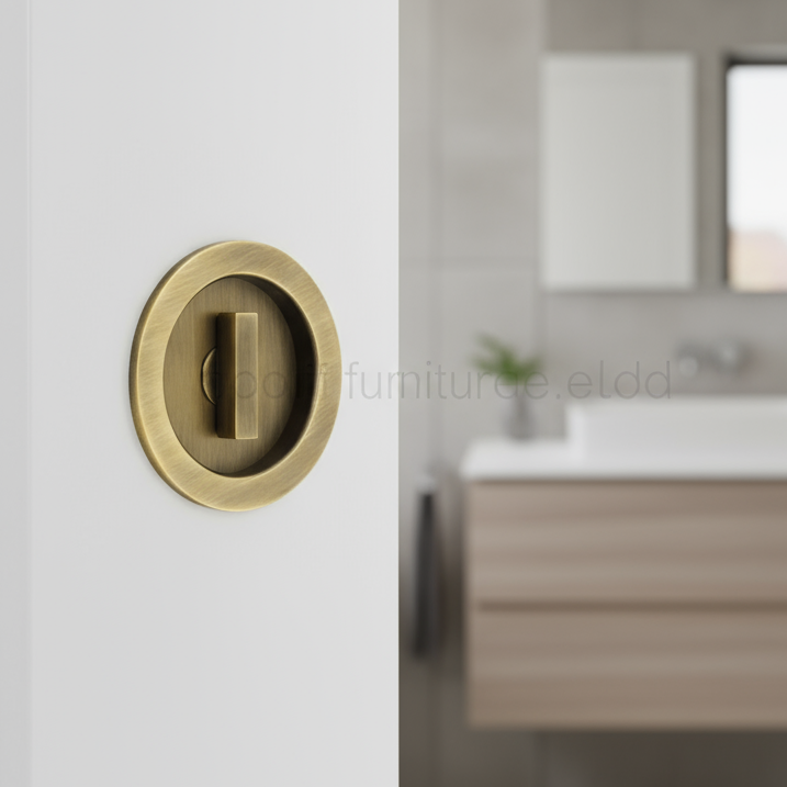 Circular Turn and Release 75mm Antique Brass BUR216AB